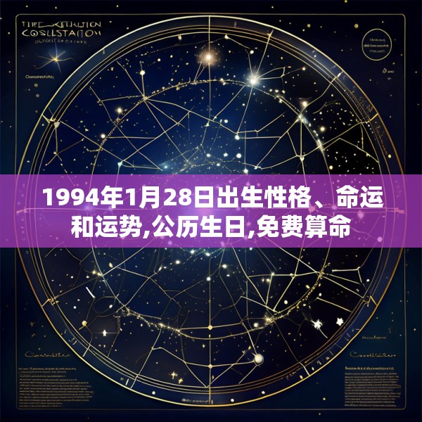 1994年1月28日出生性格、命运和运势,公历生日,免费算命