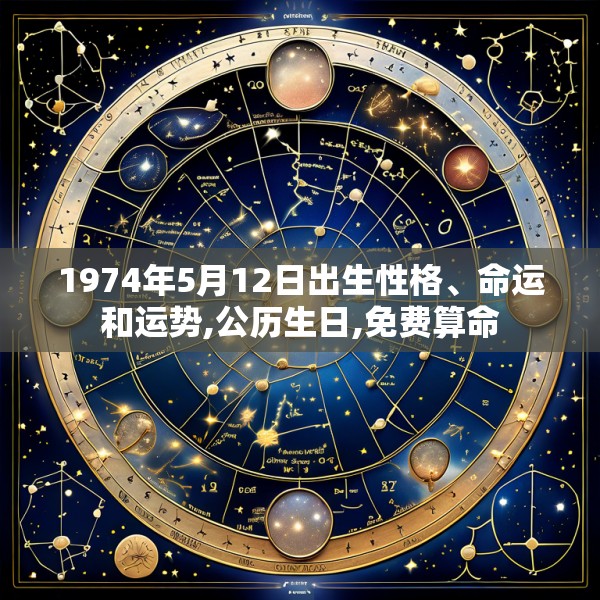 1974年5月12日出生性格、命运和运势,公历生日,免费算命