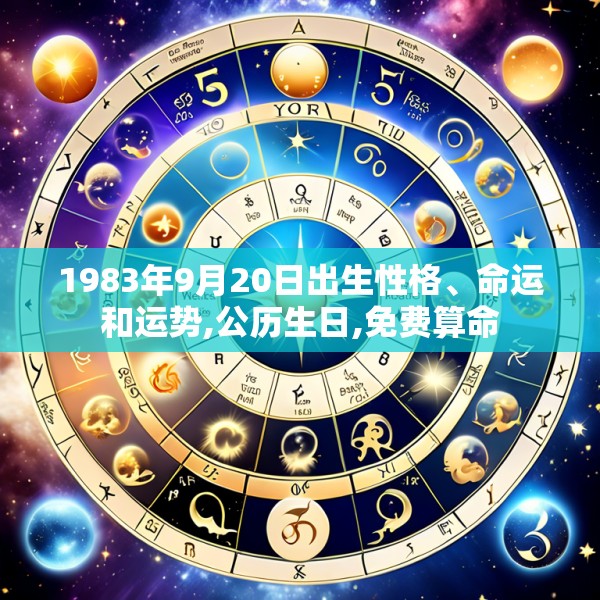 1983年9月20日出生性格、命运和运势,公历生日,免费算命