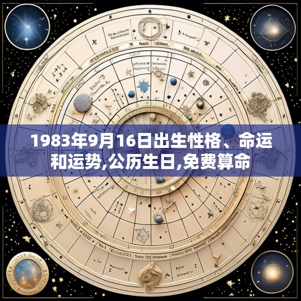 1983年9月16日出生性格、命运和运势,公历生日,免费算命