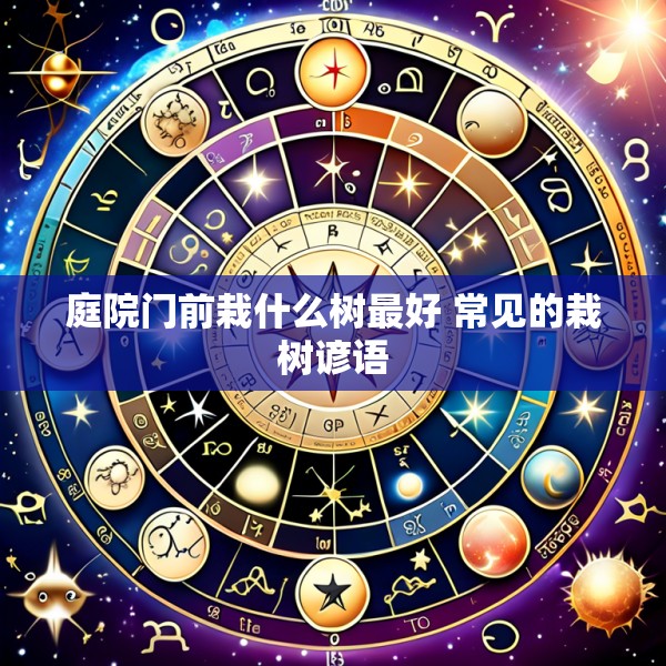 庭院门前栽什么树最好 常见的栽树谚语