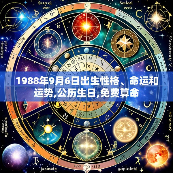 1988年9月6日出生性格、命运和运势,公历生日,免费算命