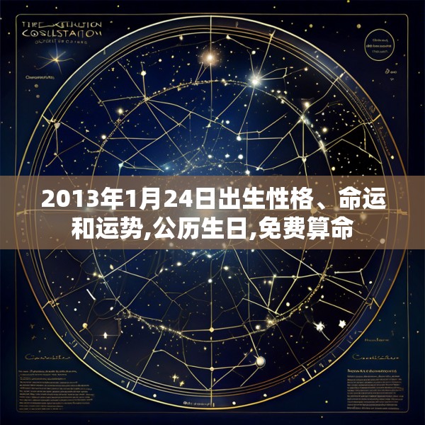 2013年1月24日出生性格、命运和运势,公历生日,免费算命