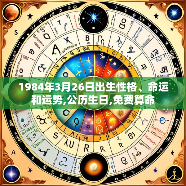 1984年3月26日出生性格、命运和运势,公历生日,免费算命