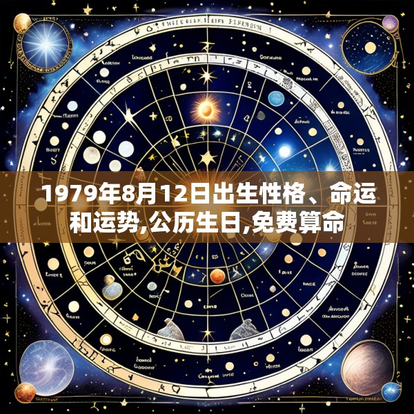 1979年8月12日出生性格、命运和运势,公历生日,免费算命