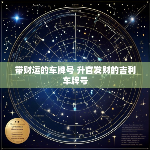 带财运的车牌号 升官发财的吉利车牌号