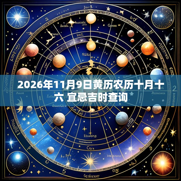 2026年11月9日黄历农历十月十六 宜忌吉时查询