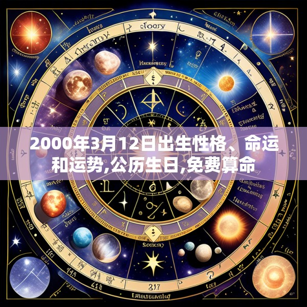 2000年3月12日出生性格、命运和运势,公历生日,免费算命