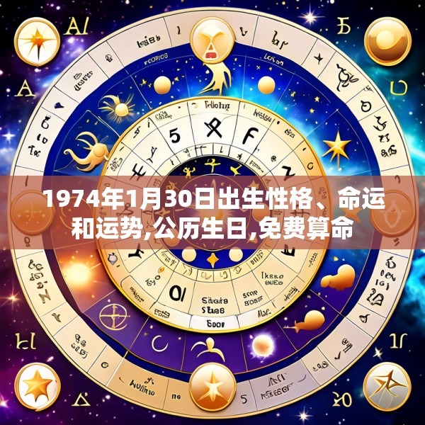 1974年1月30日出生性格、命运和运势,公历生日,免费算命