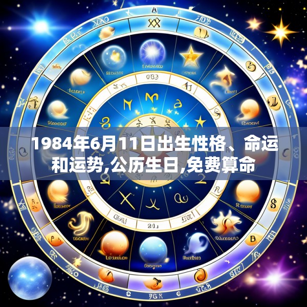 1984年6月11日出生性格、命运和运势,公历生日,免费算命