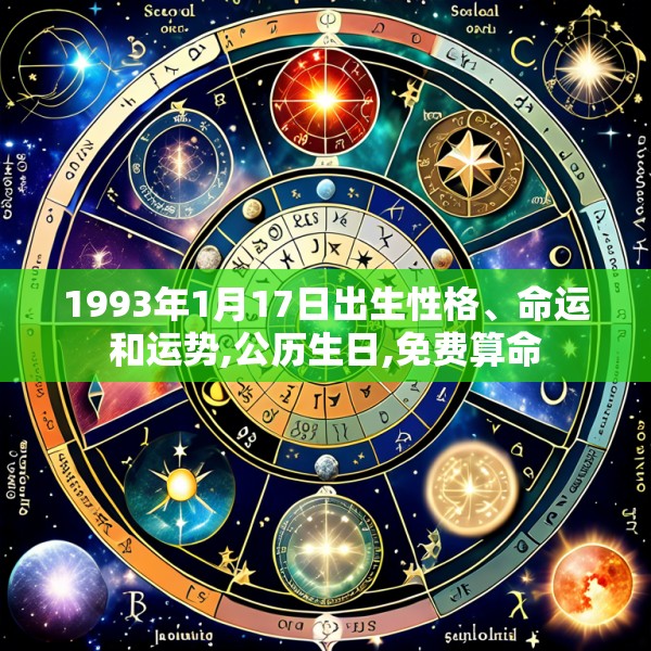 1993年1月17日出生性格、命运和运势,公历生日,免费算命