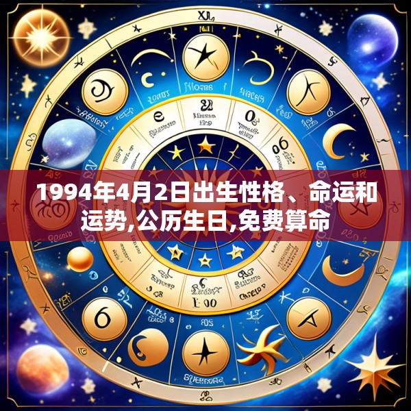 1994年4月2日出生性格、命运和运势,公历生日,免费算命