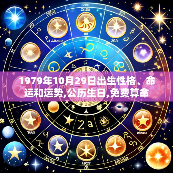 1979年10月29日出生性格、命运和运势,公历生日,免费算命