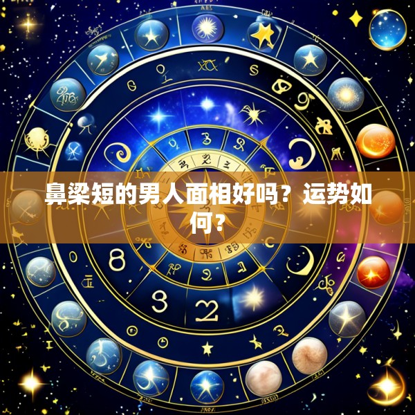 鼻梁短的男人面相好吗?运势如何?
