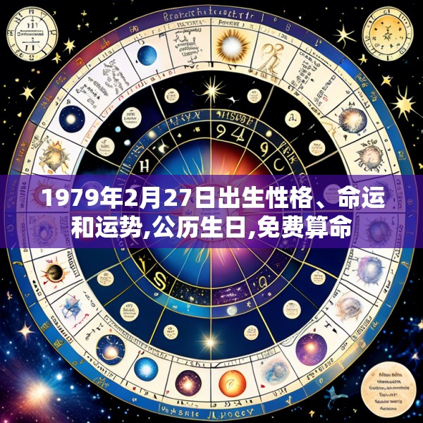1979年2月27日出生性格、命运和运势,公历生日,免费算命