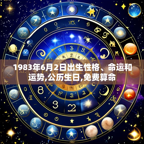 1983年6月2日出生性格、命运和运势,公历生日,免费算命