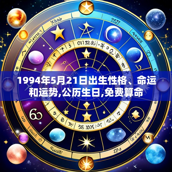 1994年5月21日出生性格、命运和运势,公历生日,免费算命