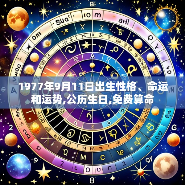 1977年9月11日出生性格、命运和运势,公历生日,免费算命
