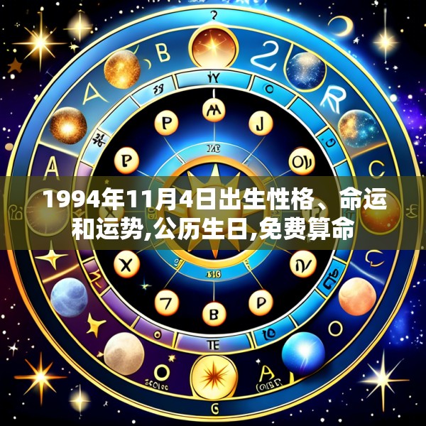 1994年11月4日出生性格、命运和运势,公历生日,免费算命
