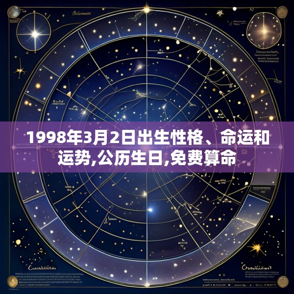1998年3月2日出生性格、命运和运势,公历生日,免费算命