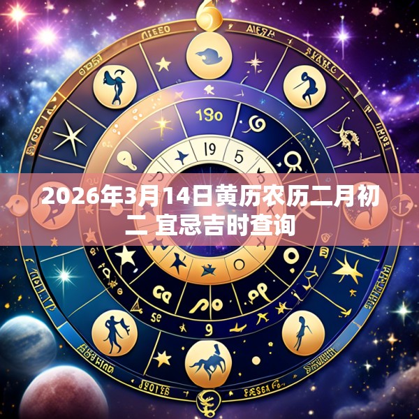 2026年3月14日黄历农历二月初二 宜忌吉时查询