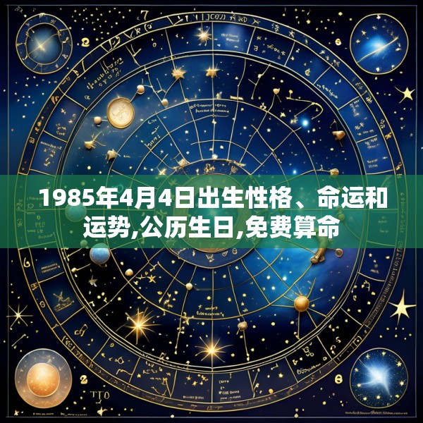 1985年4月4日出生性格、命运和运势,公历生日,免费算命