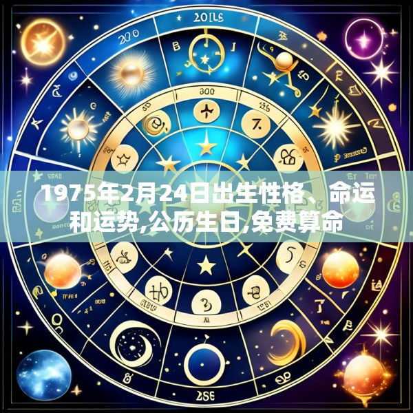 1975年2月24日出生性格、命运和运势,公历生日,免费算命