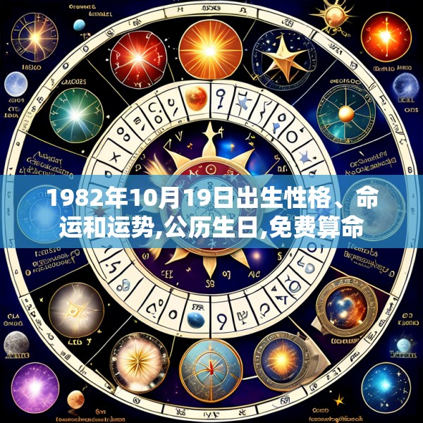 1982年10月19日出生性格、命运和运势,公历生日,免费算命