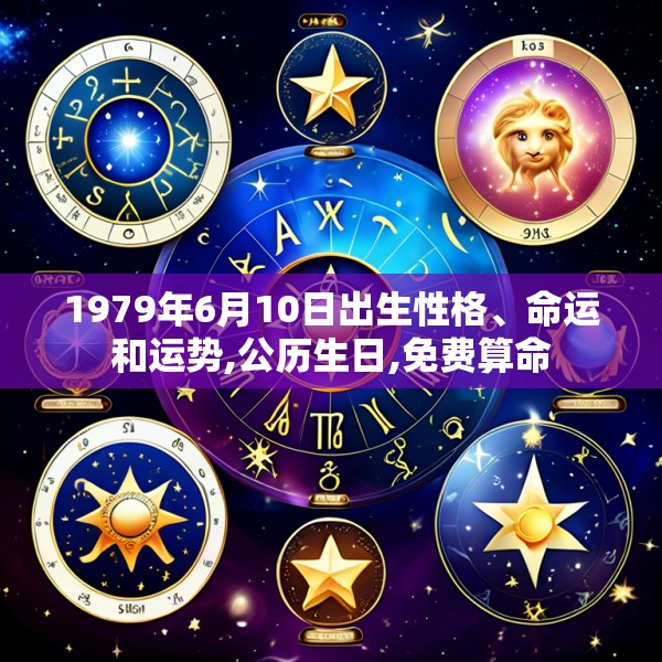 1979年6月10日出生性格、命运和运势,公历生日,免费算命