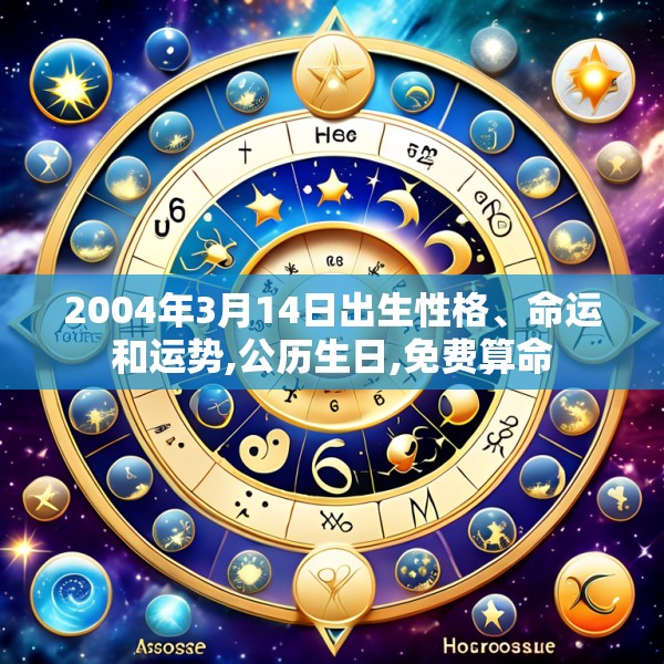 2004年3月14日出生性格、命运和运势,公历生日,免费算命