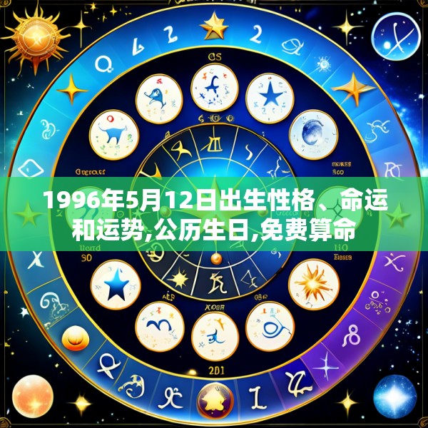 1996年5月12日出生性格、命运和运势,公历生日,免费算命