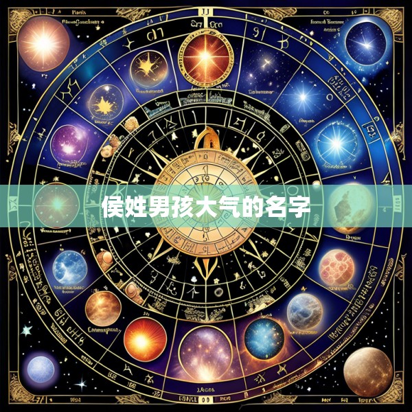 侯姓男孩大气的名字
