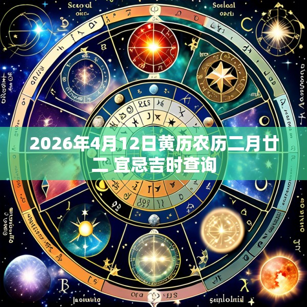 2026年4月12日黄历农历二月廿二 宜忌吉时查询