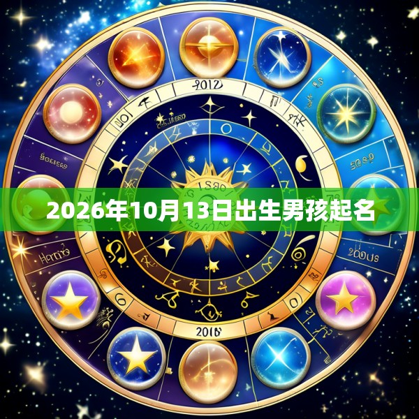 2026年10月13日出生男孩起名