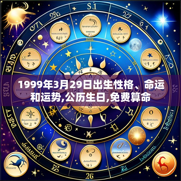 1999年3月29日出生性格、命运和运势,公历生日,免费算命