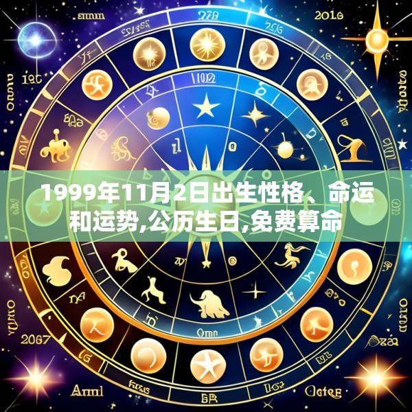 1999年11月2日出生性格、命运和运势,公历生日,免费算命