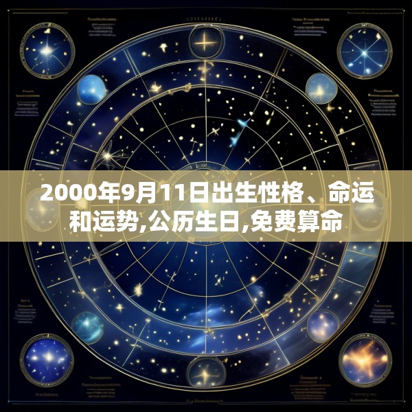 2000年9月11日出生性格、命运和运势,公历生日,免费算命