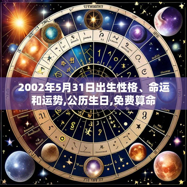2002年5月31日出生性格、命运和运势,公历生日,免费算命