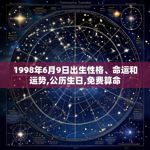 1998年6月9日出生性格、命运和运势,公历生日,免费算命