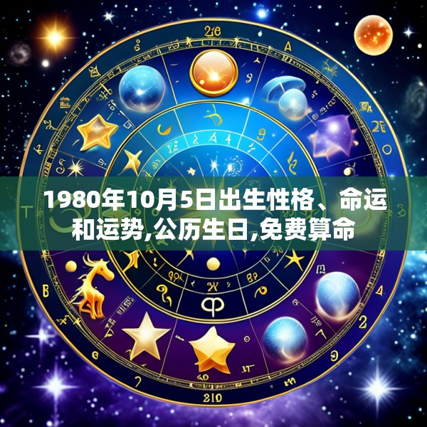1980年10月5日出生性格、命运和运势,公历生日,免费算命