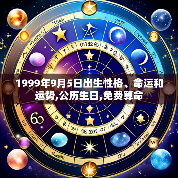 1999年9月5日出生性格、命运和运势,公历生日,免费算命