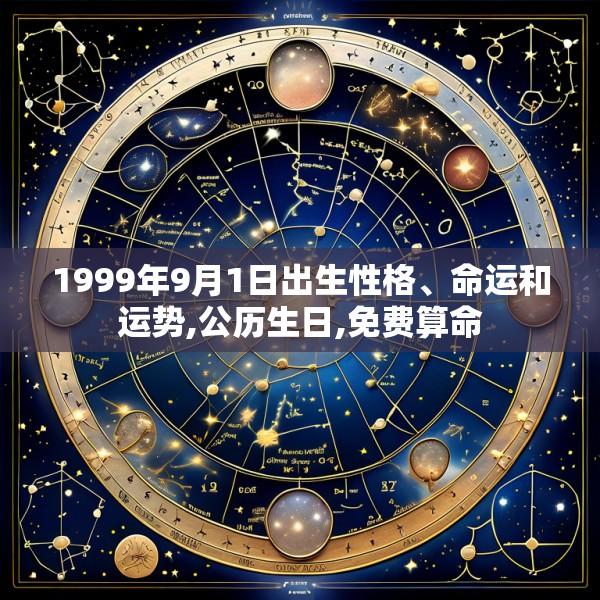 1999年9月1日出生性格、命运和运势,公历生日,免费算命