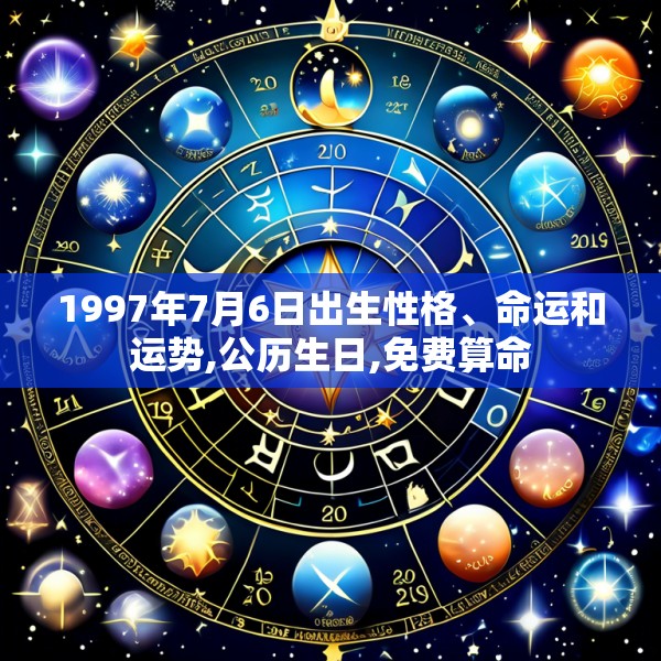 1997年7月6日出生性格、命运和运势,公历生日,免费算命