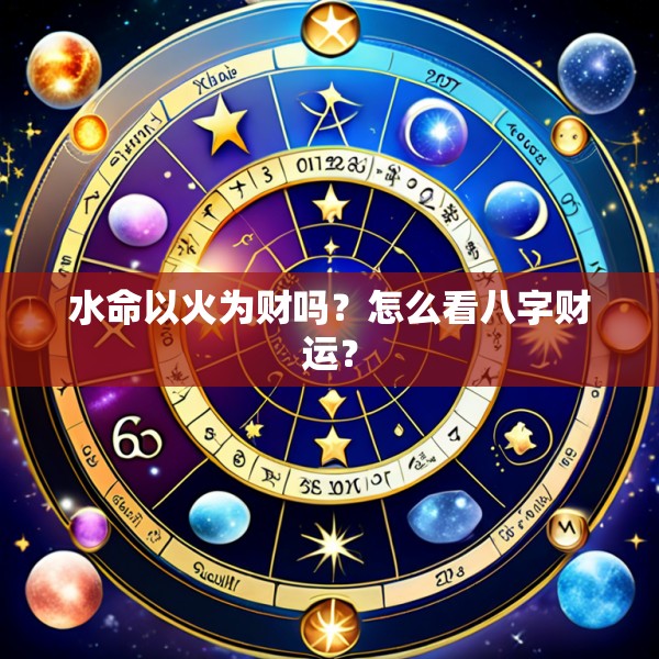 水命以火为财吗？怎么看八字财运？