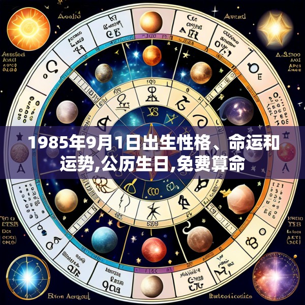 1985年9月1日出生性格、命运和运势,公历生日,免费算命