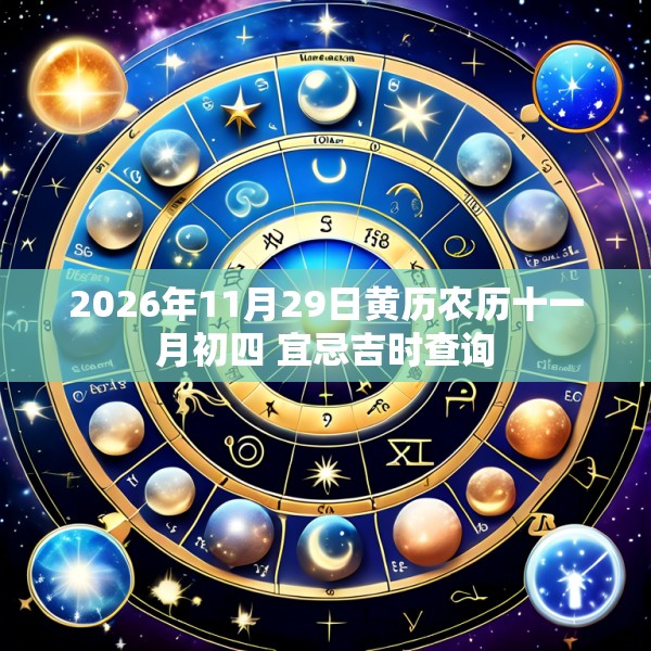 2026年11月29日黄历农历十一月初四 宜忌吉时查询