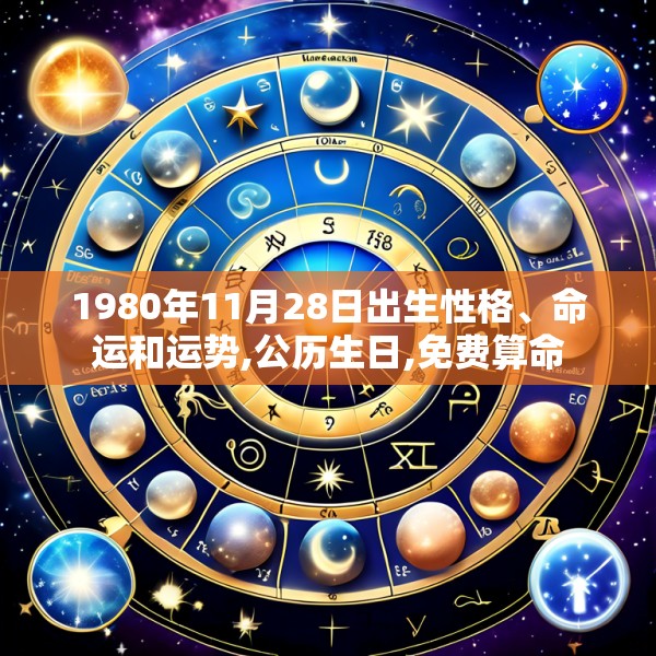 1980年11月28日出生性格、命运和运势,公历生日,免费算命
