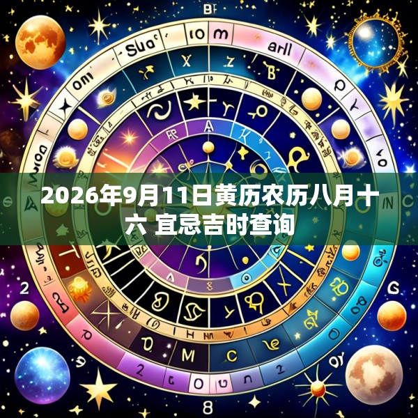 2026年9月11日黄历农历八月十六 宜忌吉时查询
