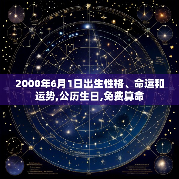 2000年6月1日出生性格、命运和运势,公历生日,免费算命