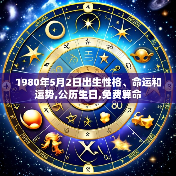 1980年5月2日出生性格、命运和运势,公历生日,免费算命